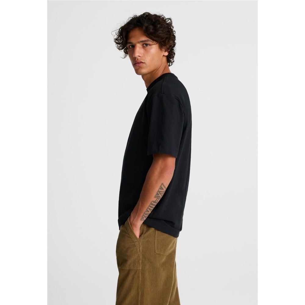 Madewell‎ Mens XXL Black Relaxed Tee NM373 Short Sleeve Cotton T-Shirt NEW
